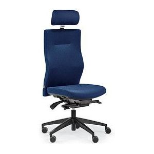 ORIGINAL STEIFENSAND Bürostuhl Seno Comfort, SC 24501S2 251 Stoff blau, Gestell schwarz