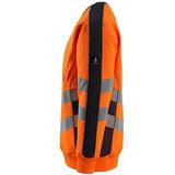 MASCOT® unisex Warnschutz-Langarmshirt Wigton  orange, schwarzblau Größe L