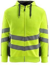 MASCOT® unisex Warnschutz-Langarmshirt Corby gelb, schwarz Größe S