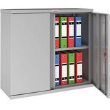 phoenix Stahlschrank SCL0891GGK grau 91,5 x 37,0 x 83,0 cm, zerlegt
