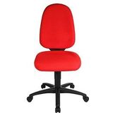 Topstar Bürostuhl Syncro Pro 5, S500 G21 Stoff rot, Gestell schwarz