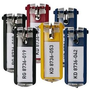 DURABLE Schlüsselanhänger KEY CLIP farbsortiert, 6 St.