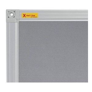 FRANKEN Pinnwand X-tra!Line 60,0 x 45,0 cm Textil grau