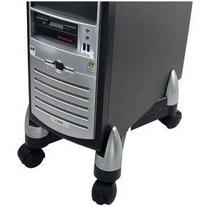 Fellowes PC-Ständer mit Rollen Kunststoff schwarz