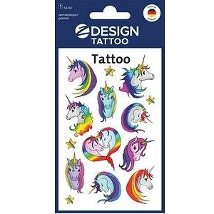 AVERY Zweckform Klebetattoo Einhorn, 10 Etiketten