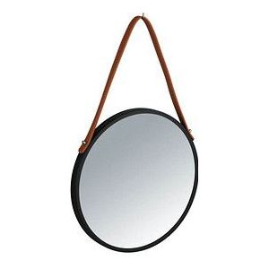 WENKO Spiegel Borrone schwarz 30,0 cm 30,0 cm