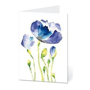 LUMA Grußkarte Blaue Blume DIN B6