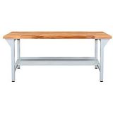 ADB Werkbank PROFI 1500 lichtgrau 150,0 x 75,0 x 85,0 cm