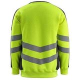MASCOT® unisex Warnschutz-Langarmshirt Wigton  gelb, schwarzblau Größe M