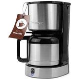 CLATRONIC KA 3805 Kaffeemaschine silber, 8-10 Tassen