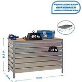 Simonrack Werkbank SIMONWORK BT5 BOX grau 6 Schubladen 91,0 x 61,0 x 84,2 cm