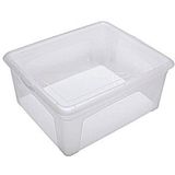 flink & sauber Aufbewahrungsbox 17,0 l transparent 40,0 x 35,0 x 17,0 cm