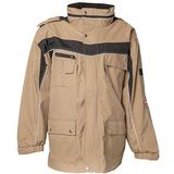 PLANAM® unisex Winterjacke PLALINE sand, schwarz Größe 3XL
