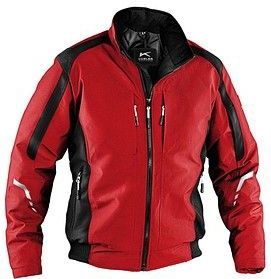 KÜBLER® Herren Arbeitsjacke 1367 rot, schwarz Größe 3XL