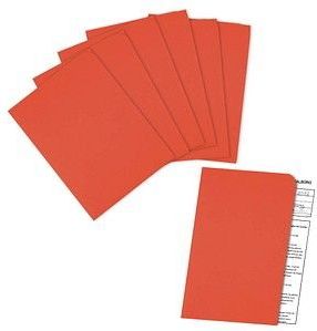 100 ELCO Sichthüllen Ordo discreta DIN A4 rot glatt 120 g/qm
