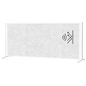 MAUL Akustik-Trennwand MAULconnecto 9852202, hellgrau 120,0 x 50,0 cm