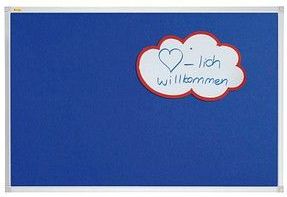 FRANKEN Pinnwand X-tra!Line 90,0 x 60,0 cm Textil blau