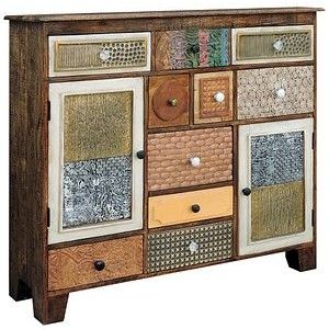Garden Pleasure Sideboard KALAY, 304055 vintage-braun 125,0 x 35,0 x 111,0 cm