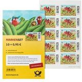 Porto ab 2025: Deutsche Post 0,95 € Briefmarken "Der kleine Drache Kokosnuss" selbstklebend, 10 St.