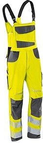 KÜBLER® unisex Warnschutz-Latzhose REFLECTIQ warngelb, anthrazit Größe 25
