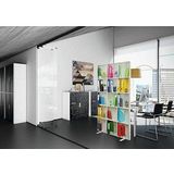 PAPERFLOW Trennwand easyScreen ES97002, Ordner bunt 94,0 x 173,2 cm