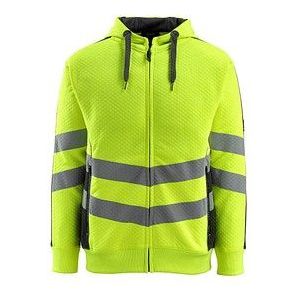 MASCOT® unisex Warnschutz-Langarmshirt Corby gelb, schwarz Größe XL