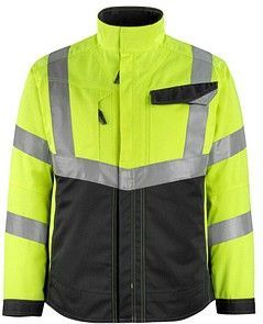 MASCOT® unisex Warnjacke Oxford  gelb, schwarz Größe S