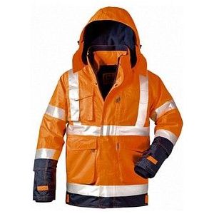 elysee® unisex Warnjacke PHILIPP orange, marine Größe 2XL