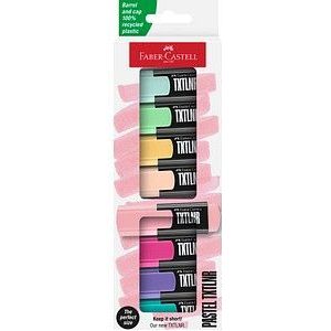 FABER-CASTELL TXTLNR Pastell Textmarker farbsortiert, 8 St.