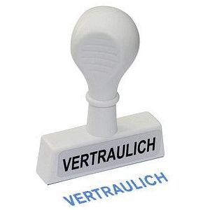 WEDO Textstempel "Vertraulich"