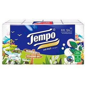 Tempo Taschentücher Limited Edition 4-lagig weiß, 12x 9 Tücher
