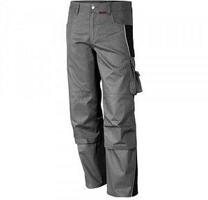 QUALITEX® Herren Arbeitshose „pro mg 245“ grau/schwarz Größe 54
