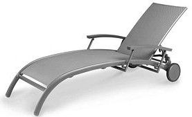 BEST Sonnenliege Larino grau Aluminium