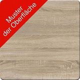 VCM my office Schiebetürenschrank L Lona, 913944 eiche 1 Fachboden 70,0 x 37,0 x 74,0 cm