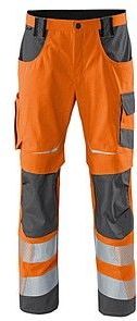 KÜBLER® unisex Warnschutzhose REFLECTIQ warnorange, anthrazit Größe 106