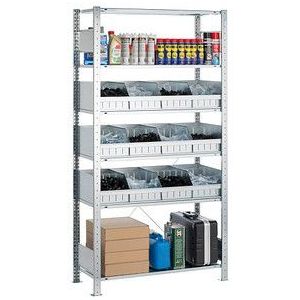 SCHULTE Kleinteileregal 14270 silber, verzinkt 100,0 x 50,0 x 200,0 cm