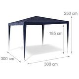 relaxdays Pavillon, blau