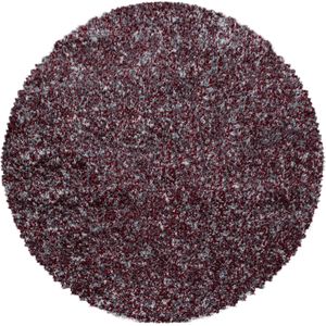 Rond Hoogpolig Vloerkleed | Tapijt | Shaggy | Enjoy | Rood | 80x80 cm