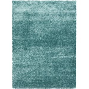 Shaggy Vloerkleed | Tapijt | Brilliant | Aqua | 140x200 cm