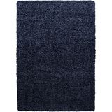 Hoogpolig Vloerkleed | Tapijt | Shaggy | Life | Navy | 200x290 cm