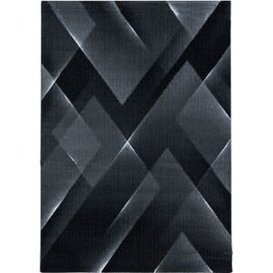 Modern Vloerkleed | Tapijt | Costa | Geometrisch | Zwart | 160x230 cm