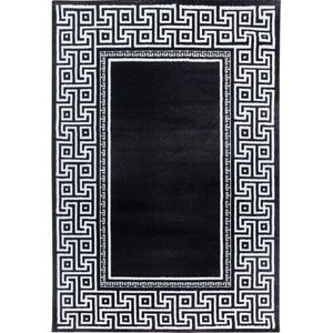 Modern Vloerkleed | Tapijt | Parma | Framed | Zwart | 240x340 cm