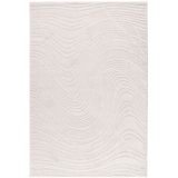 Hoogpolig Vloerkleed | Tapijt | Lotus | Golven | Crème | 80x150 cm