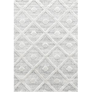 Hoogpolig Vloerkleed | Tapijt | Pisa | Elegant | Grijs | 280x370 cm