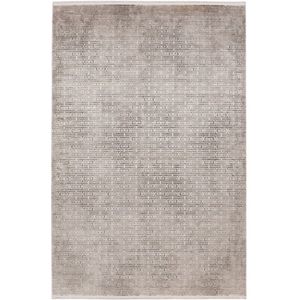 Vintage Vloerkleed | Tapijt | Elegance | Labyrint | Zilver | 200x290 cm