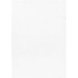 Zacht Hoogpolig Vloerkleed | Tapijt | Pouffy | Wit | 60x110 cm