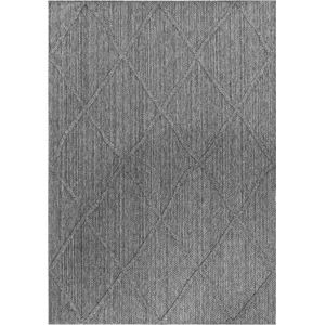 Buitenkleed | Patara | Ruiten | Grijs | 120x170 cm