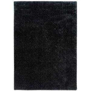 Hoogpolig Vloerkleed | Tapijt | Glamour | Antraciet | 200x290 cm