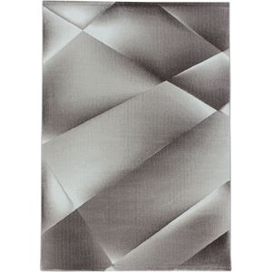 Modern Vloerkleed | Tapijt | Costa | Geruit | Bruin | 200x290 cm