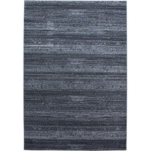 Laagpolig Vloerkleed | Tapijt | Plus | Gestreept | Grijs | 200x290 cm